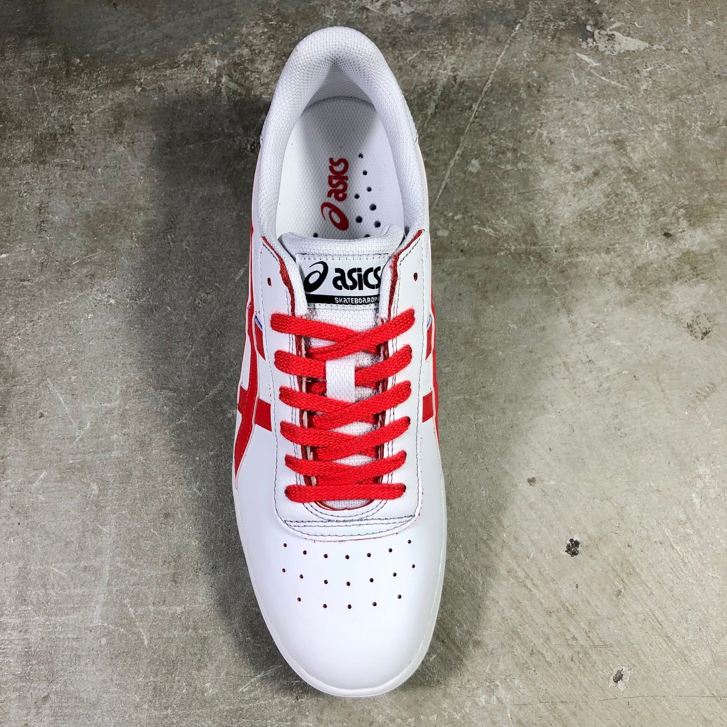 Asics Skateboarding - Gel-Vickka Pro Shoe - White / Electric Red Leather