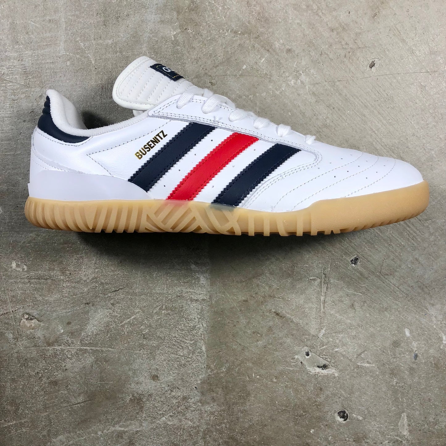 Adidas - Busenitz Indoor Super Shoe - Cloud White / Collegiate Navy / Better Scarlet