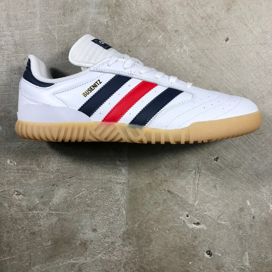 Adidas - Busenitz Indoor Super Shoe - Cloud White / Collegiate Navy / Better Scarlet