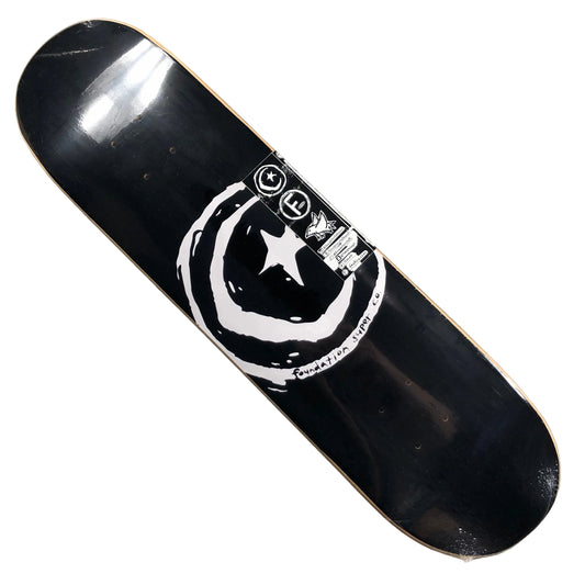 Foundation Skateboards - Star & Moon Deck - Black 8.0"