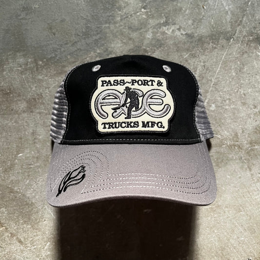Ace Trucks - ACE x Pass-Port Packers Trucker Hat - Black / Steel