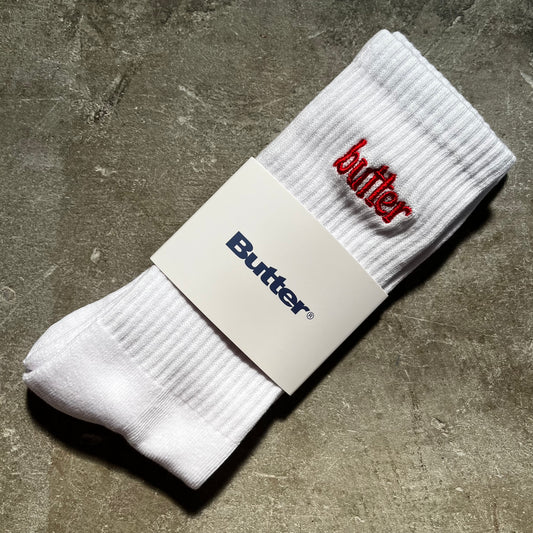 Butter Goods - Basic Socks - White