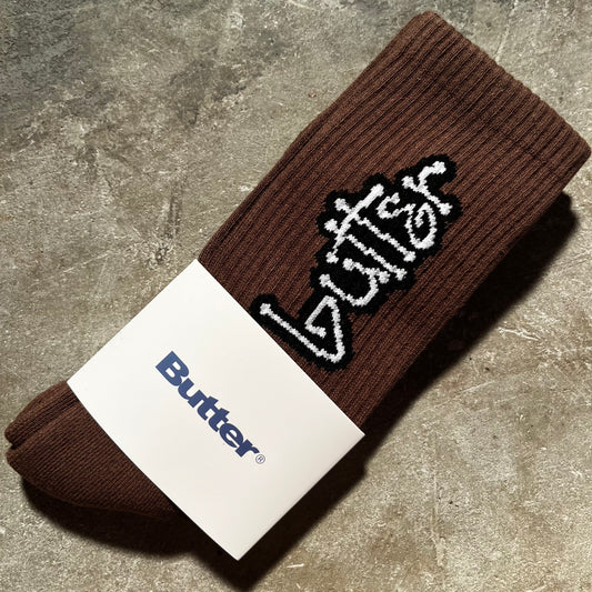 Butter Goods - Connection Socks - Coffee Brown