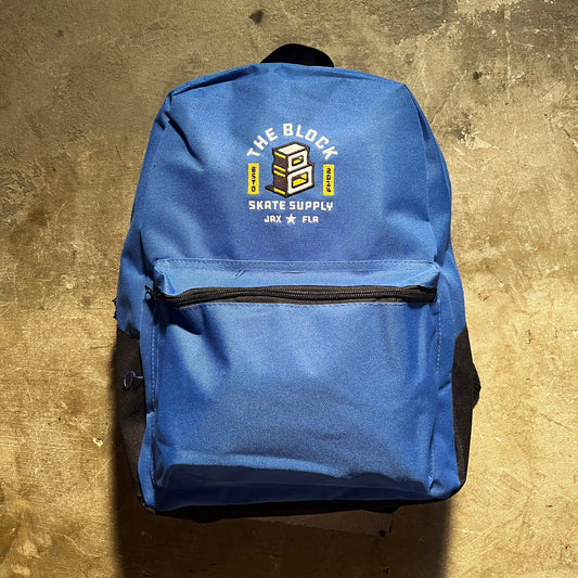 Block - Roots Logo Backpack - Twilight Blue