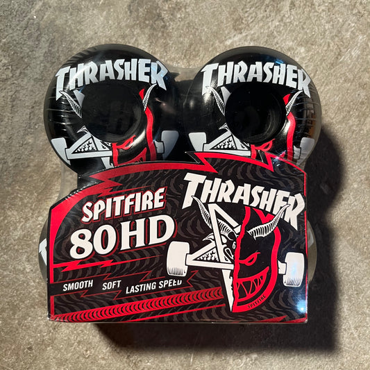 Spitfire - Thrasher F4 Thrash & Burn 80HD Classic Full Wheel - Black