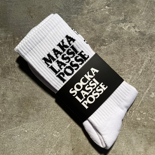 Maka Lassi Posse - Socka Lassi Socks - White