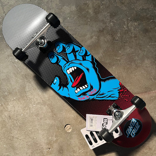 Santa Cruz Skateboards - Screaming Hand Fade Large Complete Skateboard - 8.25"