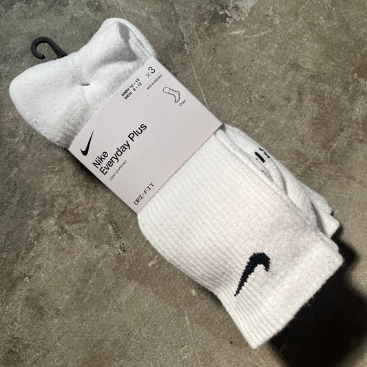 Nike SB - Everyday Plus Cushioned Crew Sock 3-Pack - White