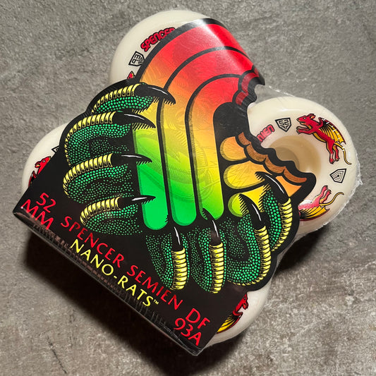 Powell Peralta - Spencer Semien Nano Rat Dragon Formula Skateboard Wheels - 52mm x 30mm 93A