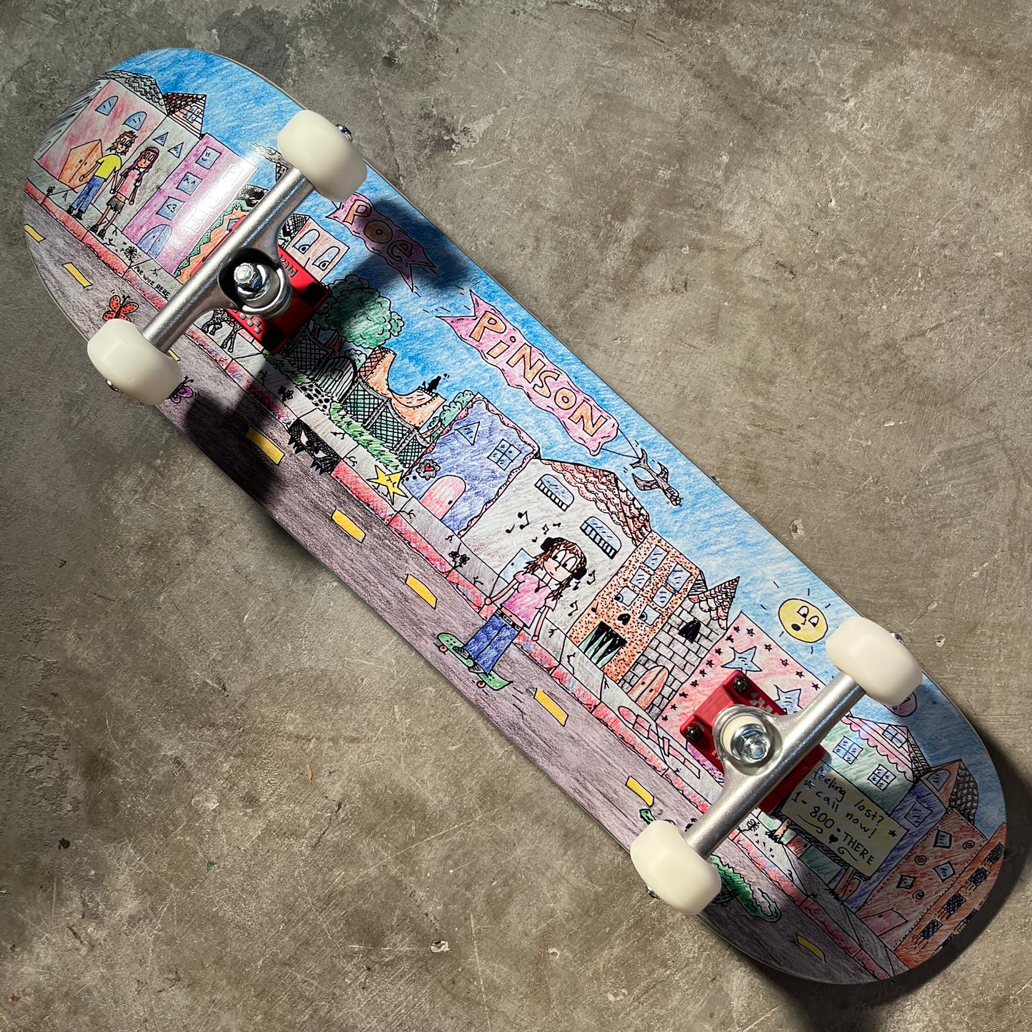 There Skateboards - Poe Pinson Poe Wuz Here Complete Skateboard - 8.25"