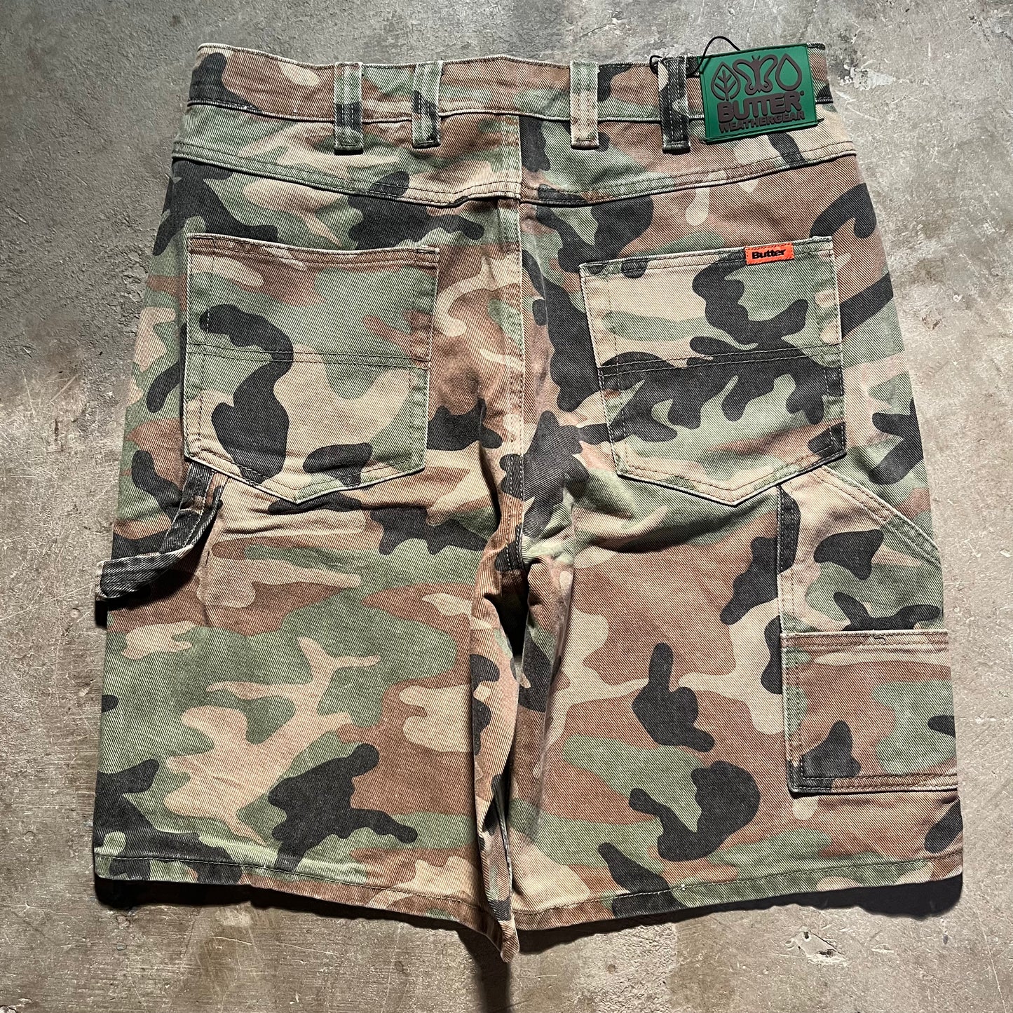 Butter Goods - Weathergear Denim Shorts - Woodland Camo