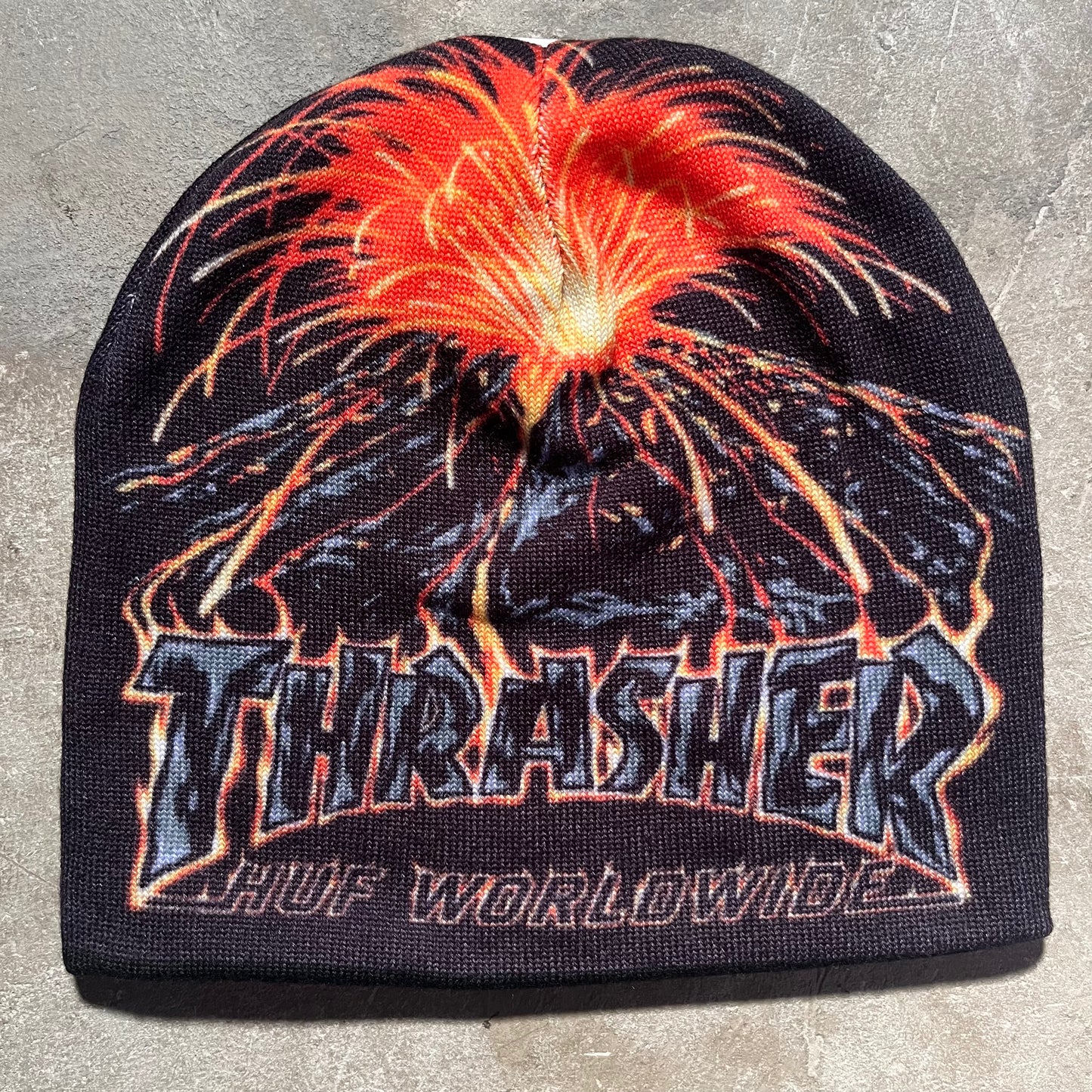 HUF - Thrasher Meltdown Reversible Beanie - Black / Multi
