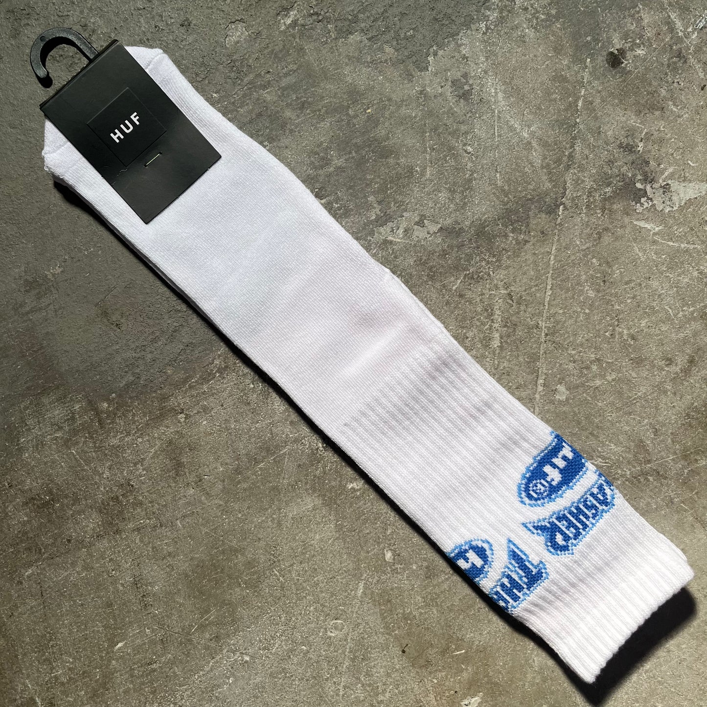 HUF - Thrasher Logo Sock - White