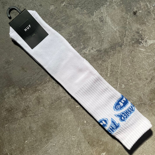 HUF - Thrasher Logo Sock - White