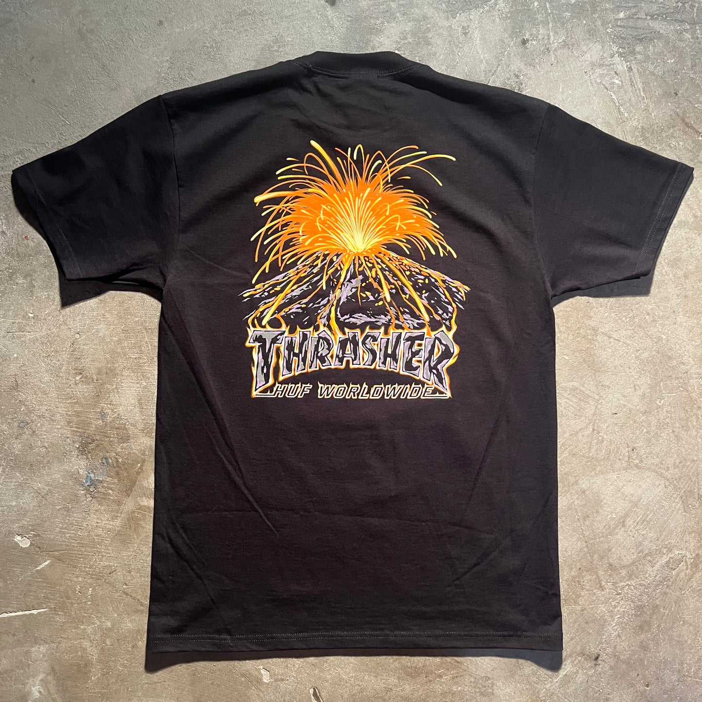 HUF - Thrasher Meltdown T-Shirt - Black