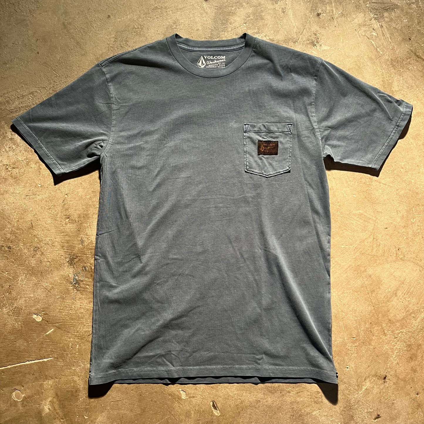 Volcom - Workwear Certified Pocket Short Sleeve T-Shirt - Blue Wash