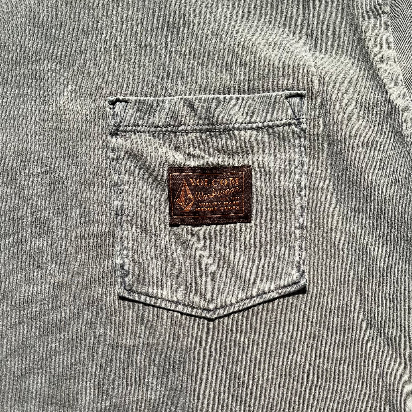 Volcom - Workwear Certified Pocket Short Sleeve T-Shirt - Blue Wash