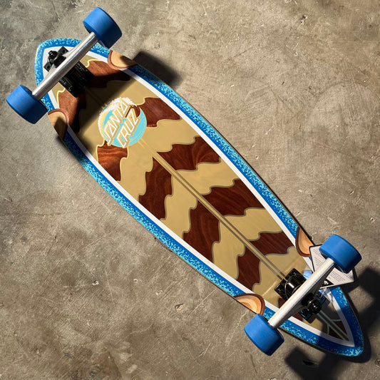 Santa Cruz Skateboards - Stipple Wave Dot Pintail Cruzer - 9.20"