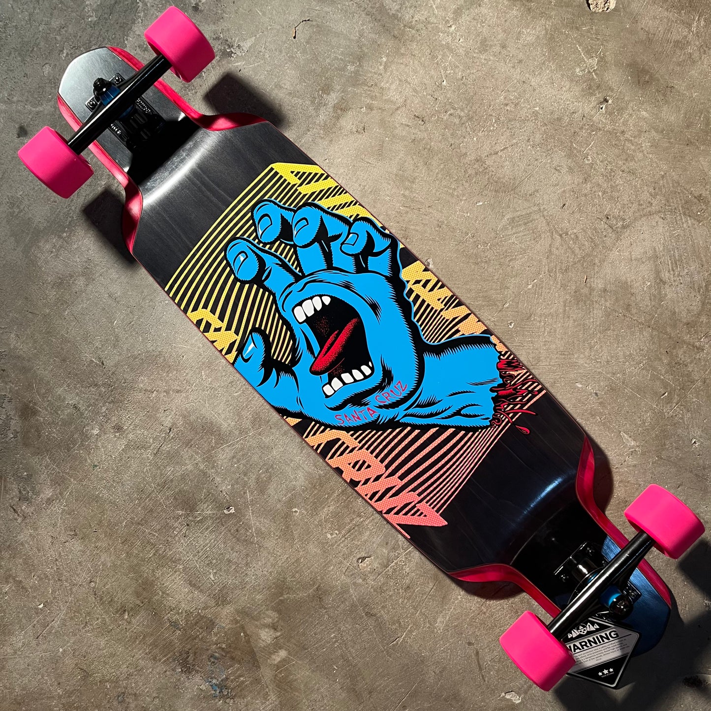 Santa Cruz Skateboards - Split Hand Drop Down Cruzer - 9.5"