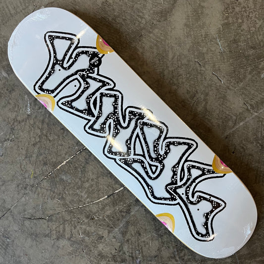 Vinyl Skateboards - Graffiti Logo Wheel Wells Deck - 8.5"