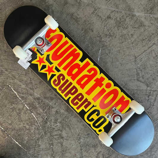 Foundation Skateboards - 3 Star Complete Skateboard - 8.1" Black