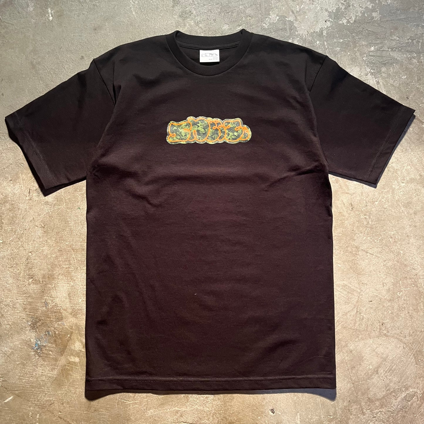 Sneeze Magazine - Camo Logo T-Shirt - Black