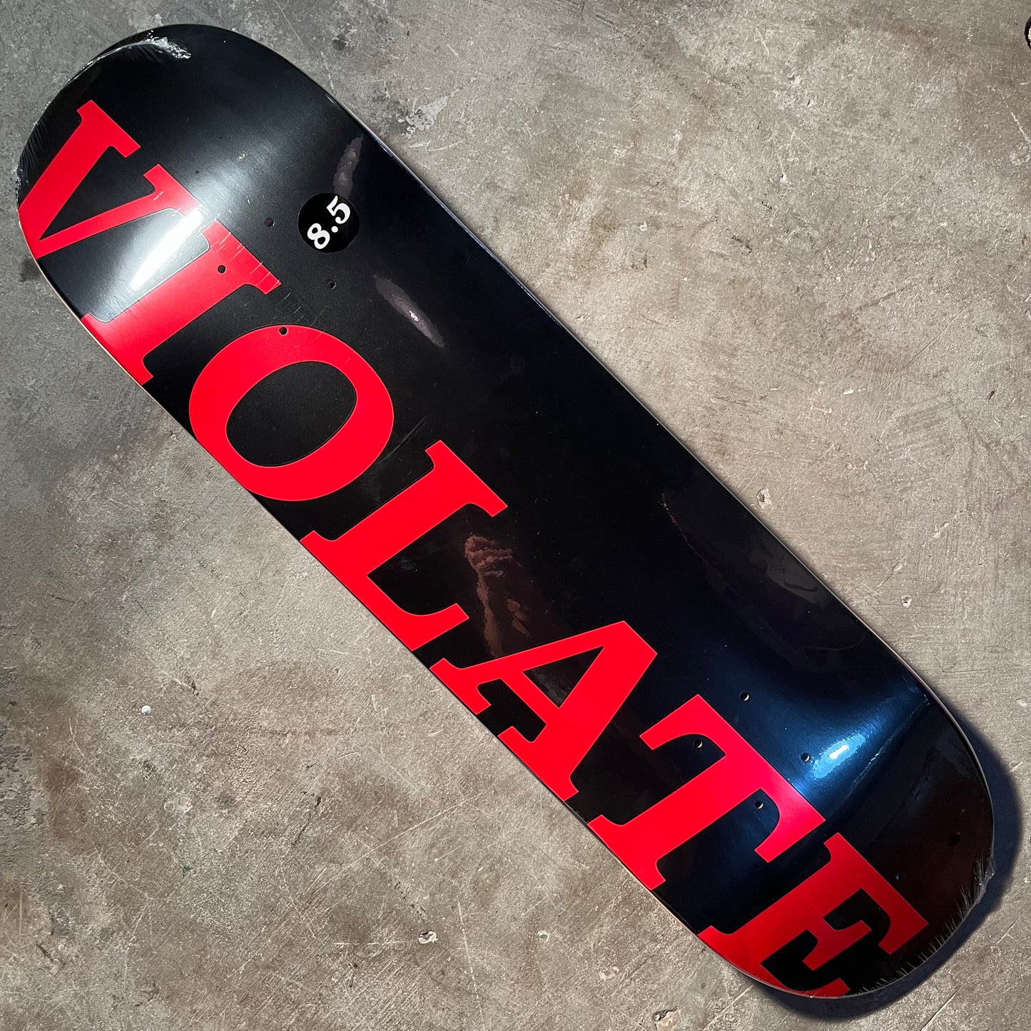 Hardbody Skateboards - Violate Deck - Black/Red 8.5"