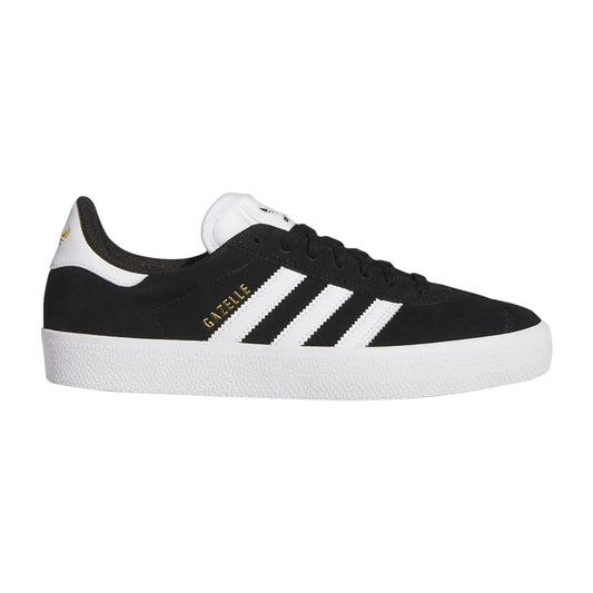 Adidas - Gazelle ADV Shoe - Core Black / Cloud White / Gold Metallic