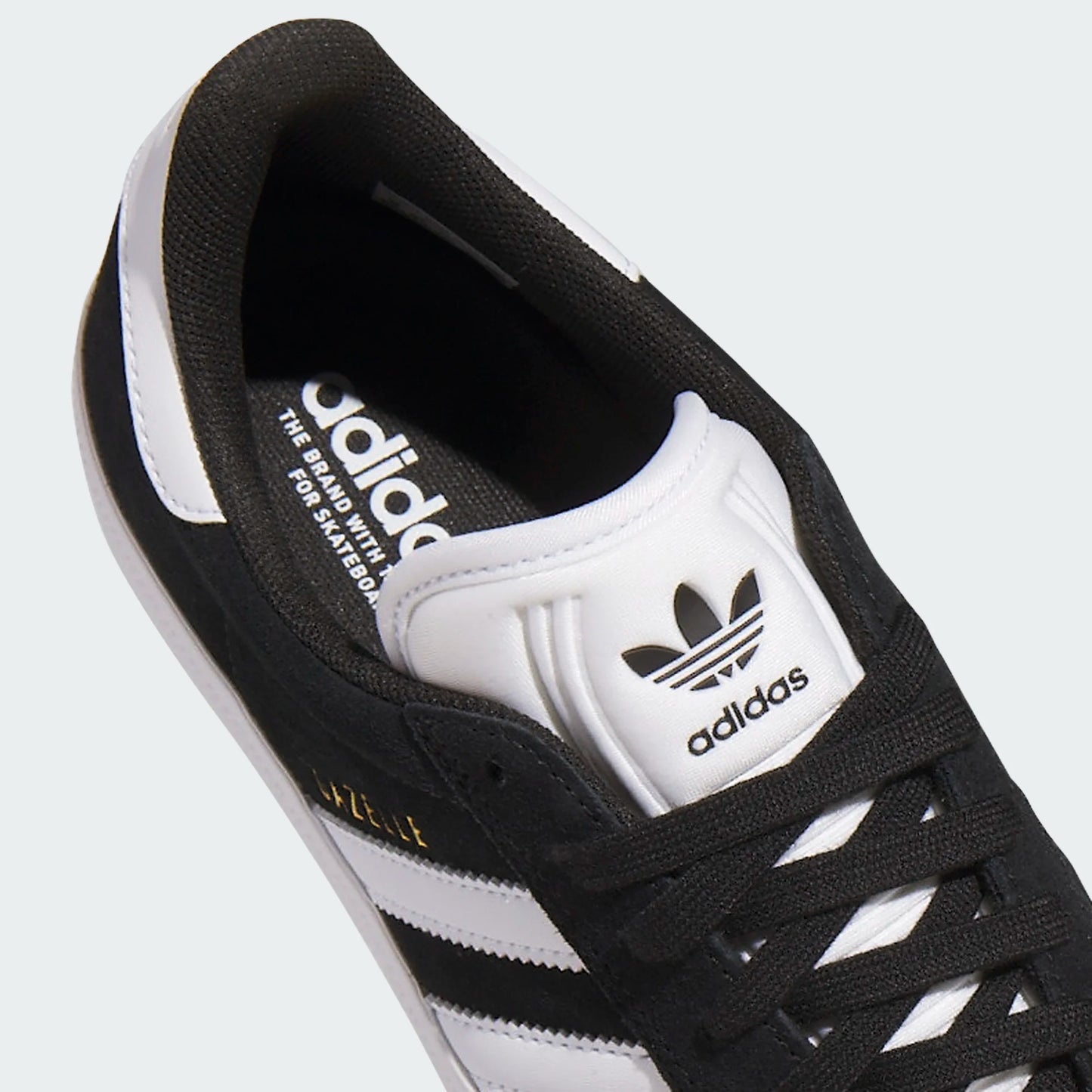 Adidas - Gazelle ADV Shoe - Core Black / Cloud White / Gold Metallic