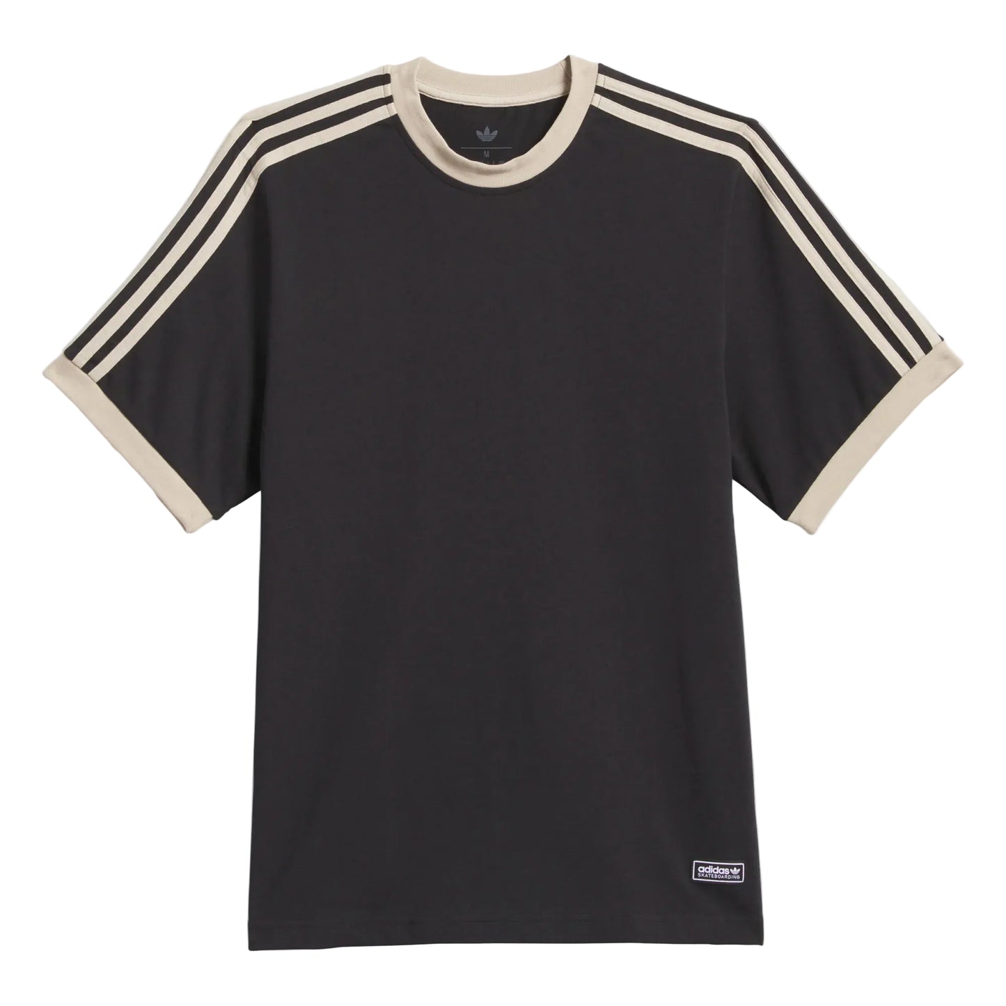 Adidas - Skateboarding Ringer Shirt - Black / Khaki Heather