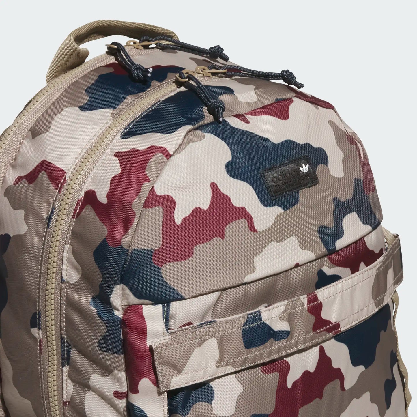 Adidas - FS+ Skateboarding Backpack - Khaki Three / Khaki Six / Aurora Ink / Shadow Red