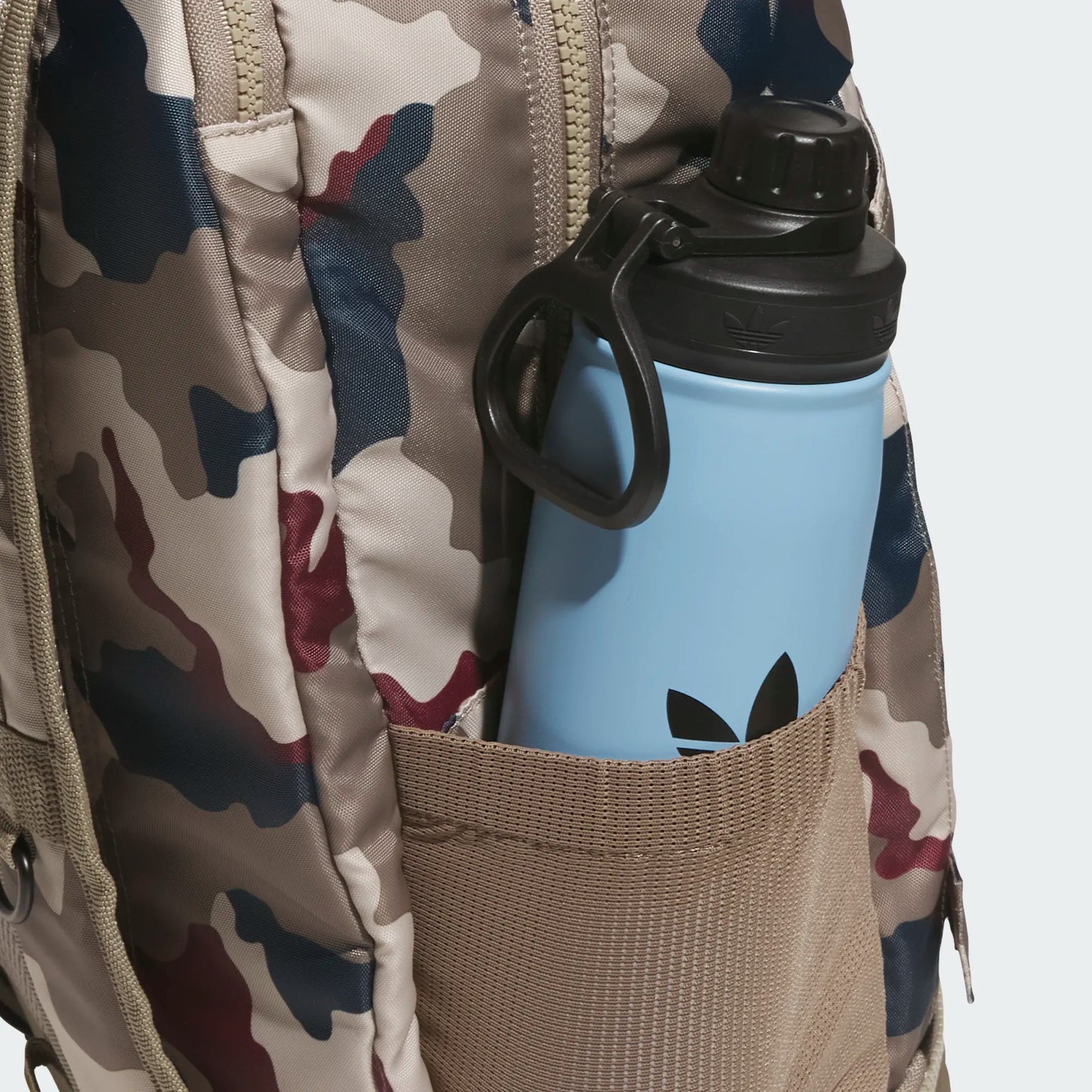 Adidas - FS+ Skateboarding Backpack - Khaki Three / Khaki Six / Aurora Ink / Shadow Red