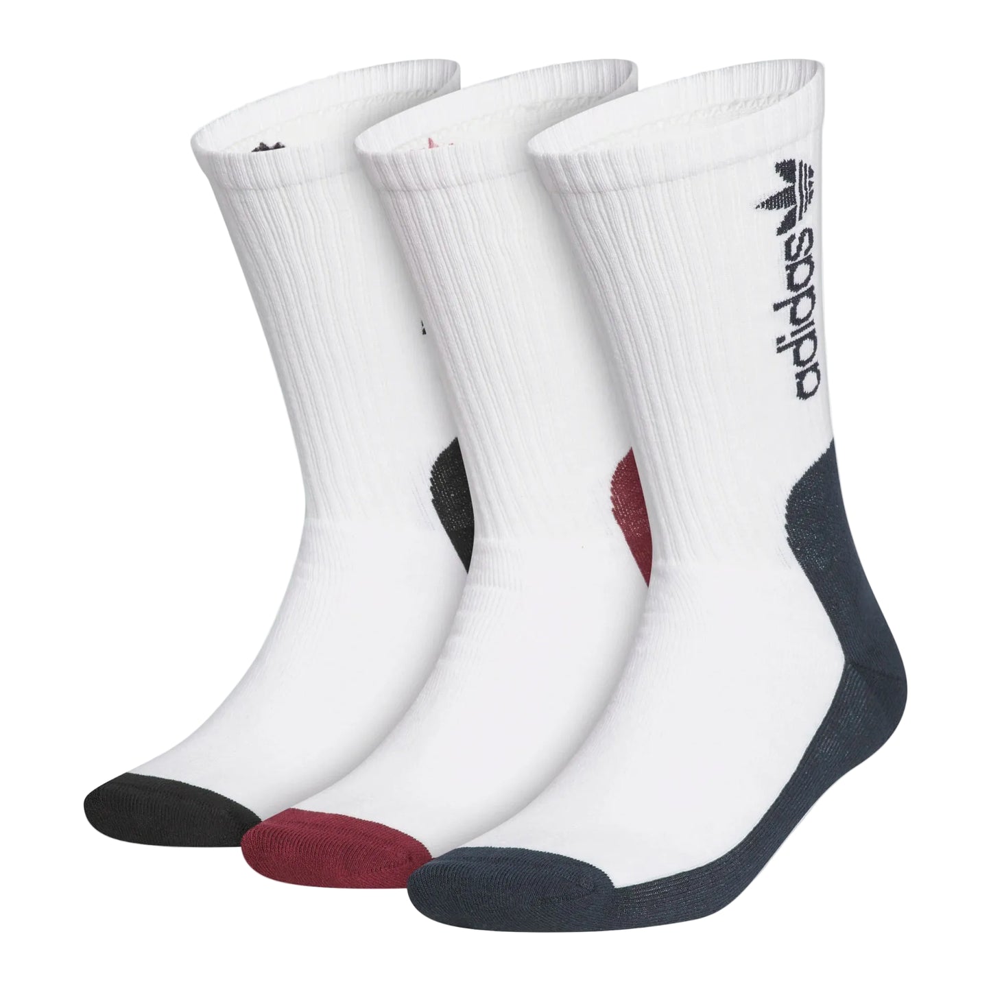 Adidas - Skateboarding Premium Socks 3-Pack - White / Black / White / Aurink