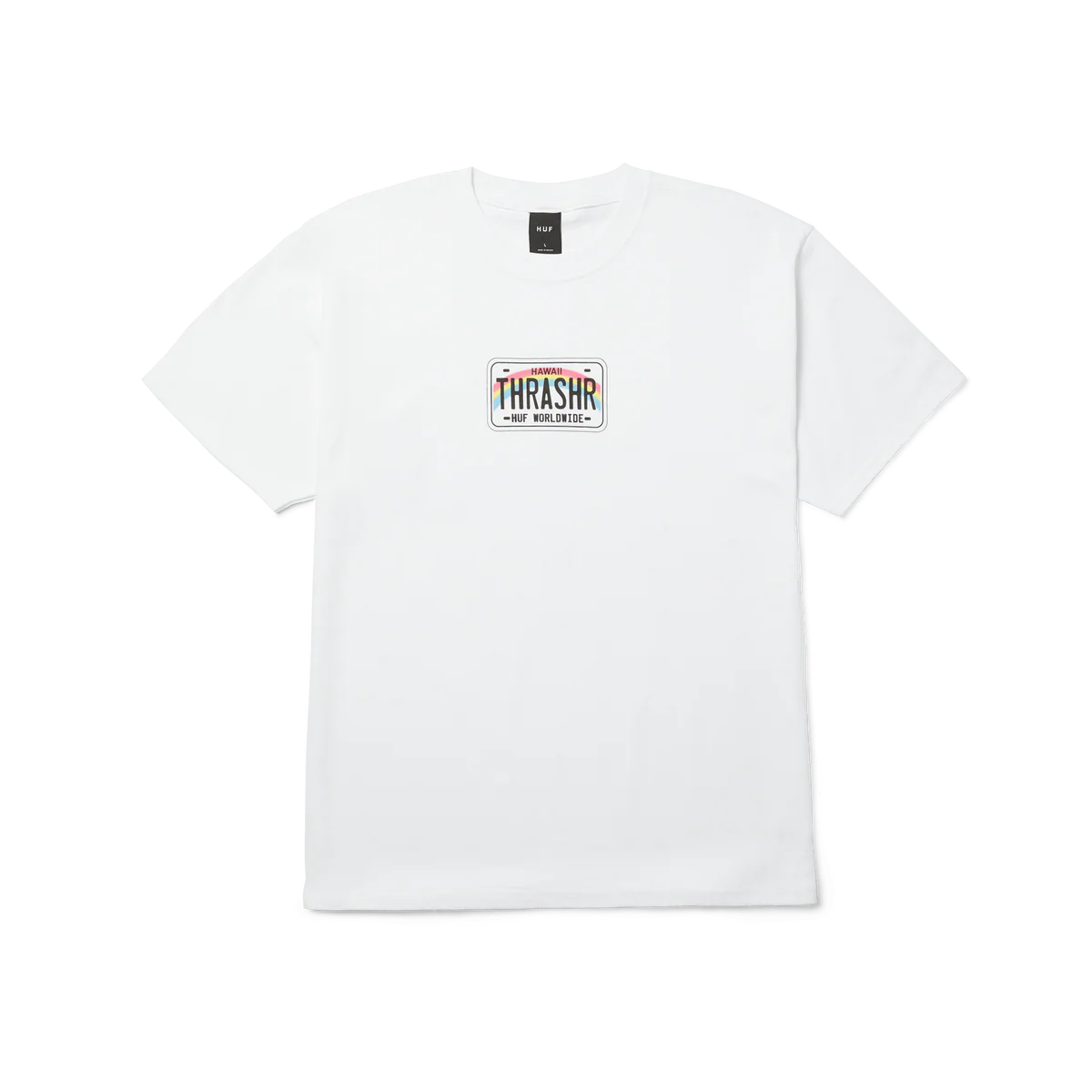 HUF - Thrasher License Plate T-Shirt - White