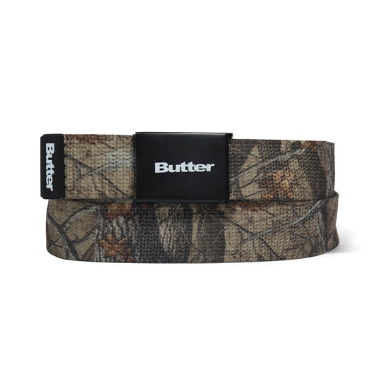 Butter Goods - Logo Woven Belt - Forest Camo