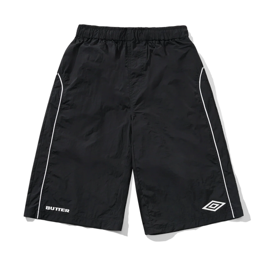 Butter Goods - Umbro Long Track Shorts - Black