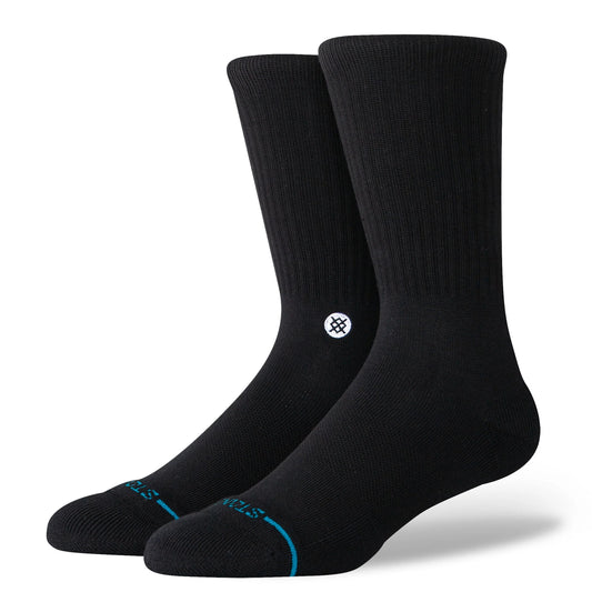 Stance Socks - Icon Crew Sock - Black / White