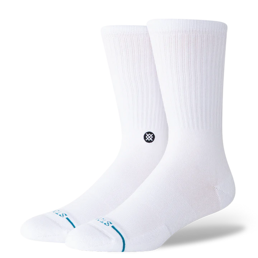 Stance Socks - Icon Crew Sock - White / Black