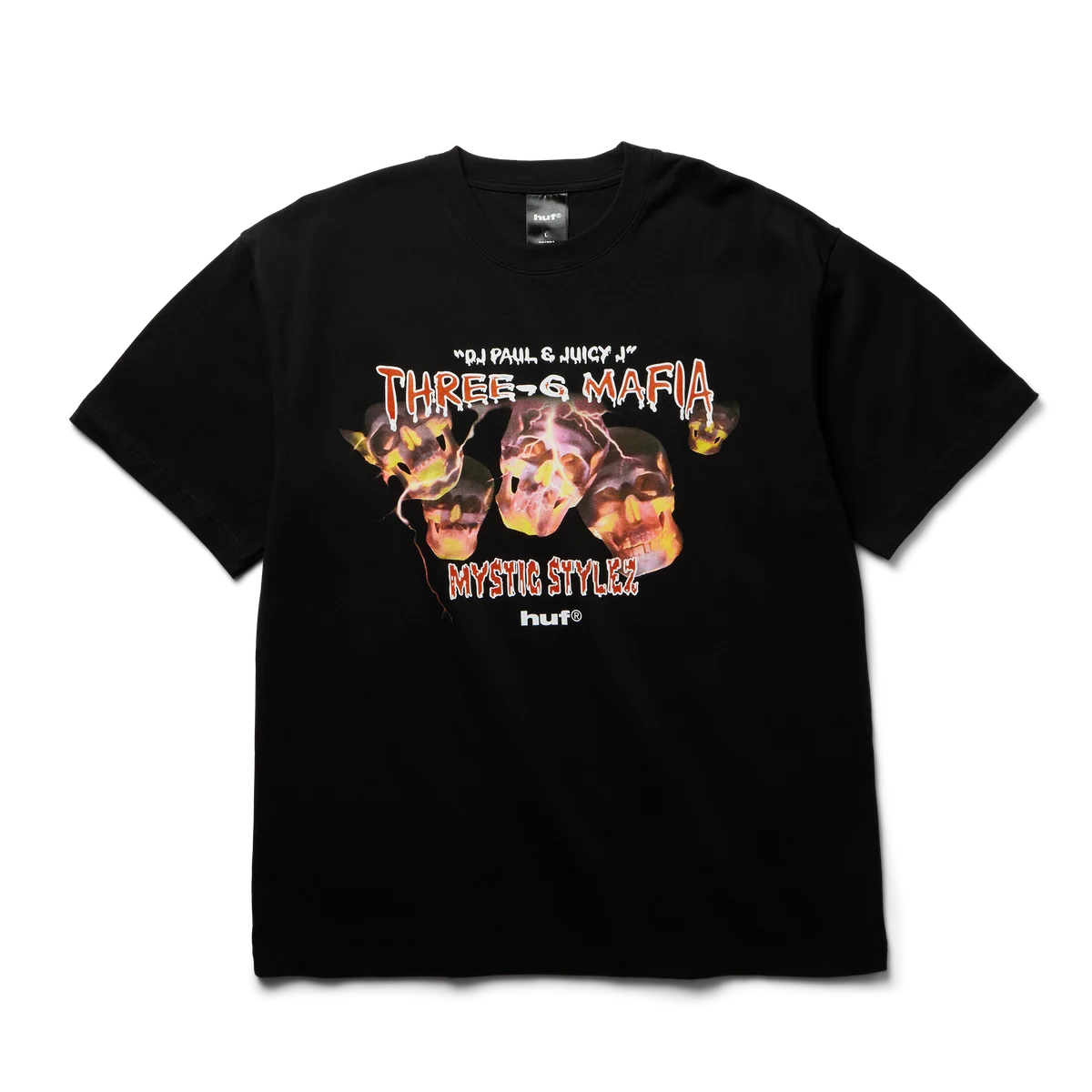 HUF - Three 6 Mafia Mystic Styles T-Shirt - Black