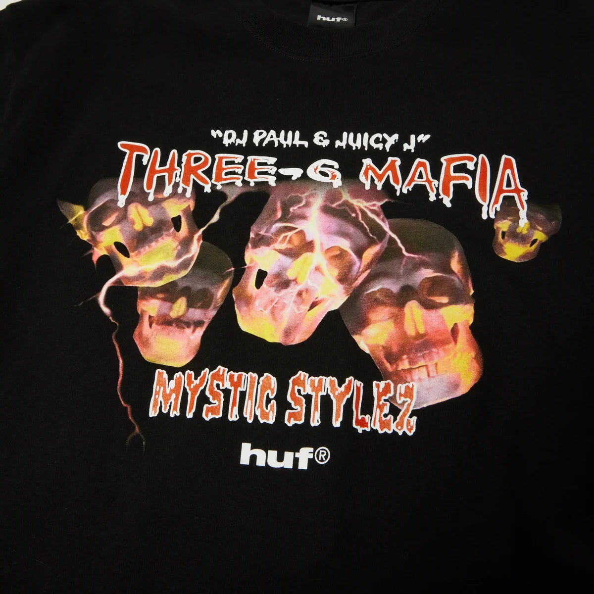 HUF - Three 6 Mafia Mystic Styles T-Shirt - Black