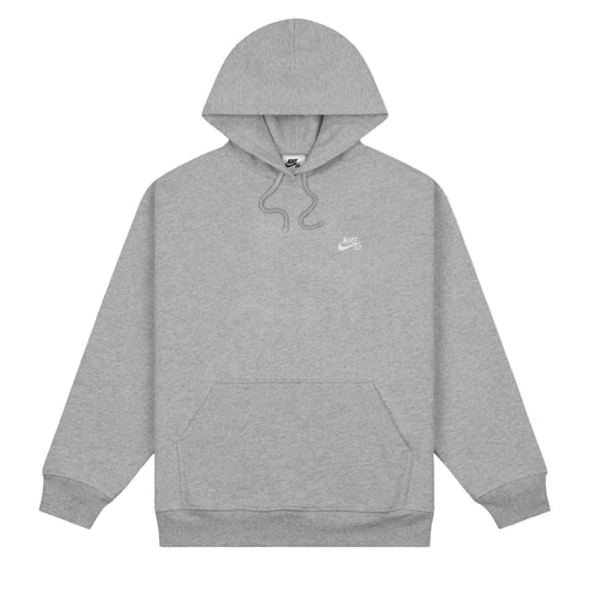 Nike SB - Fleece Pullover Skate Hoodie - Dark Grey Heather / White