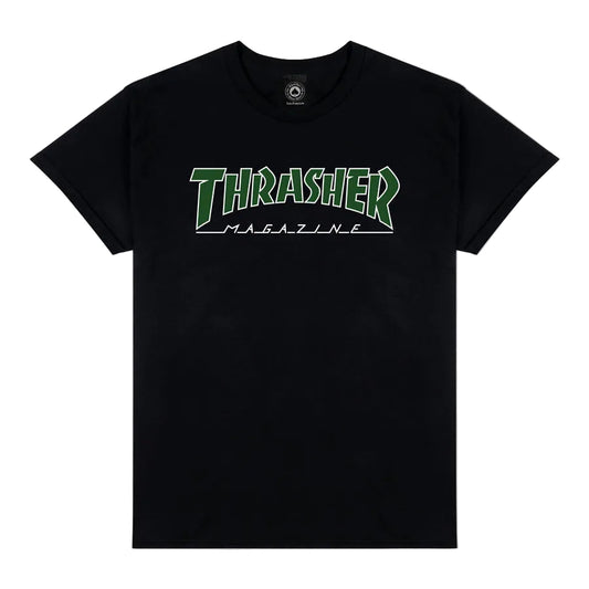 Thrasher - Outlined T-Shirt - Black