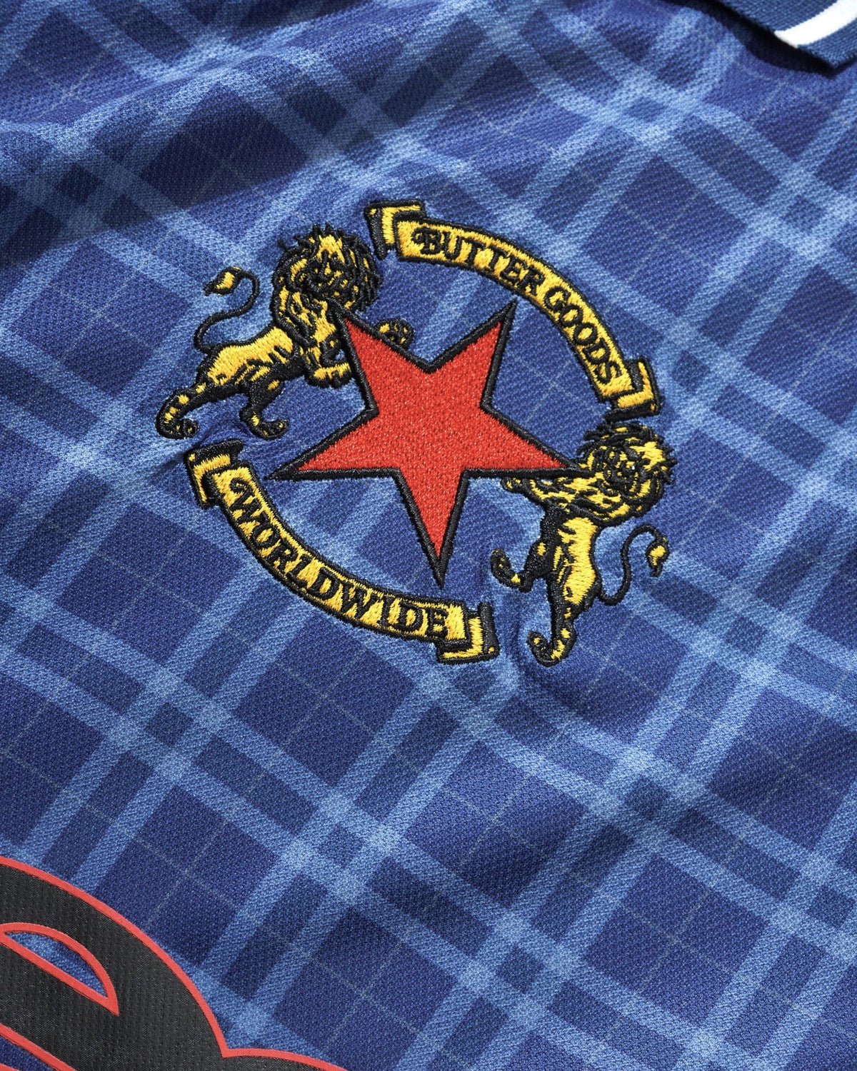 Butter Goods - Umbro Plaid Jersey - Navy / Slate