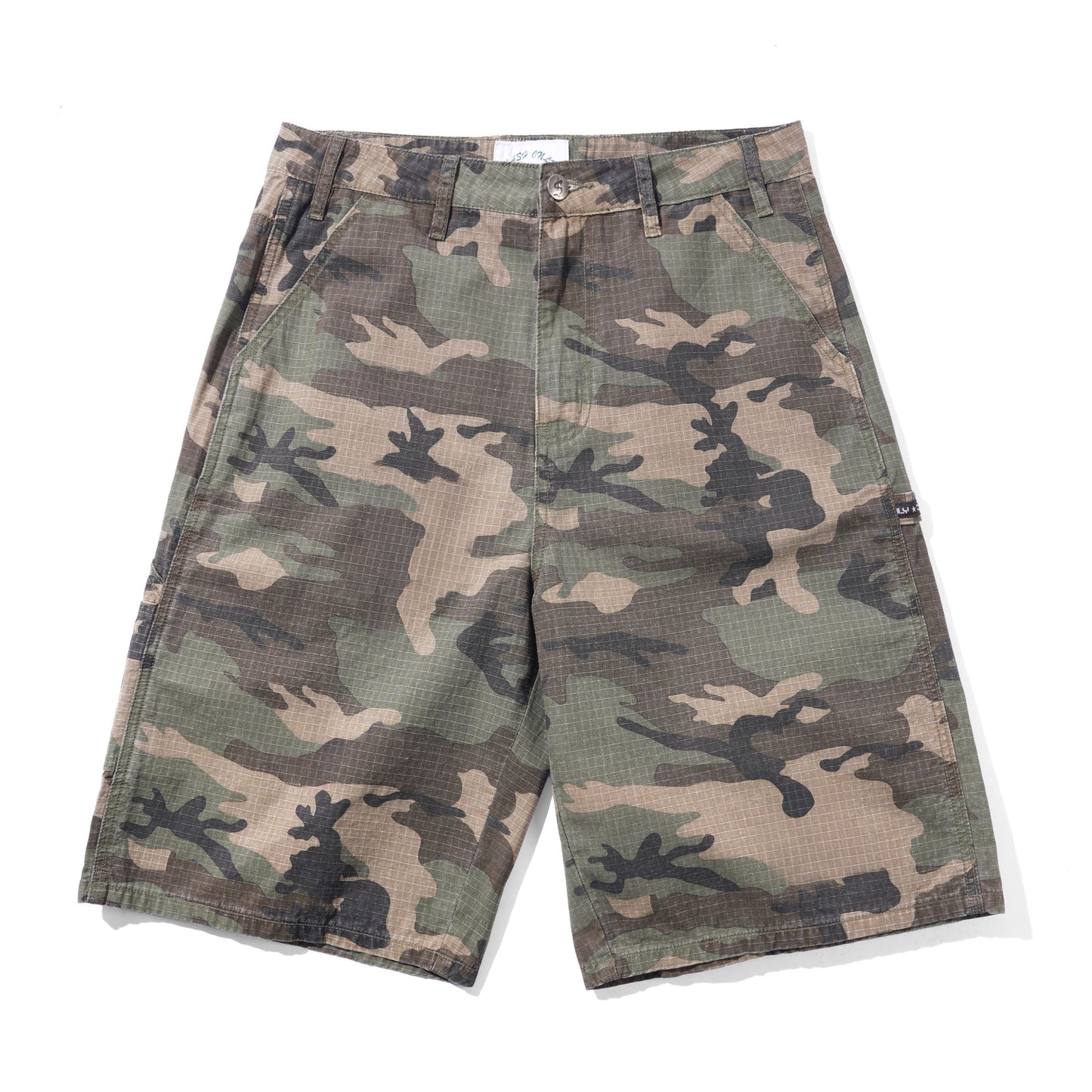 Cash Only - Ripstop Carpenter Shorts - Woodland Camo