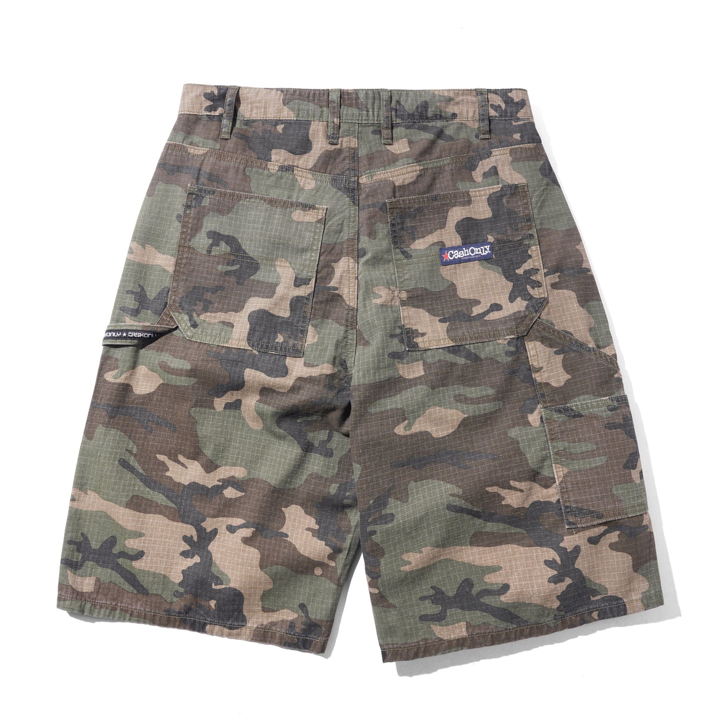 Cash Only - Ripstop Carpenter Shorts - Woodland Camo