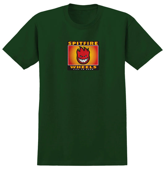Spitfire Wheels - Bighead Box T-Shirt - Forest Green