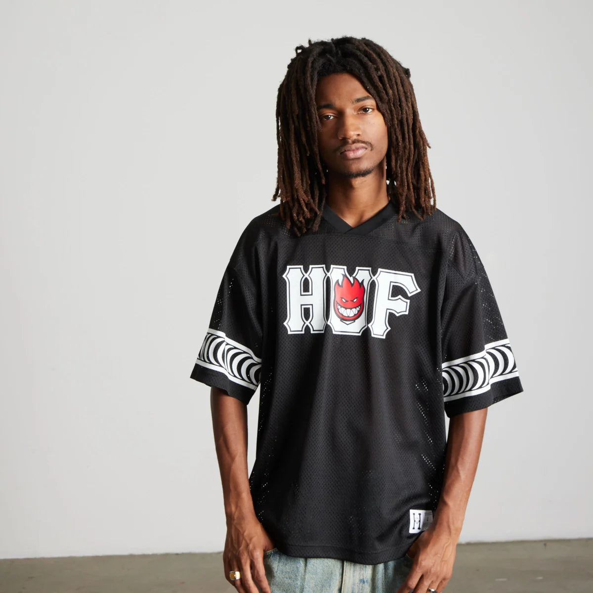 HUF - Spitfire End Zone Jersey - Black