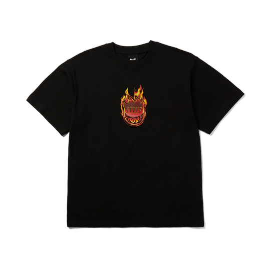 HUF - Spitfire Flame Galaxies T-Shirt - Black