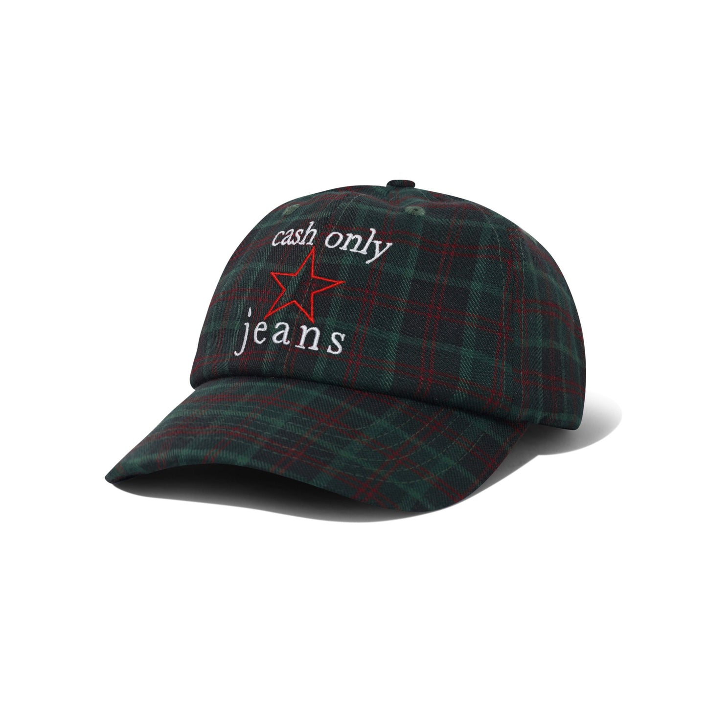 Cash Only - Star 6 Panel Hat - Plaid