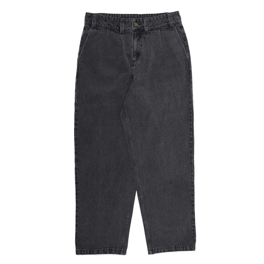 Theories - Belvedere Pleated Denim Trousers - Washed Black - Size 28